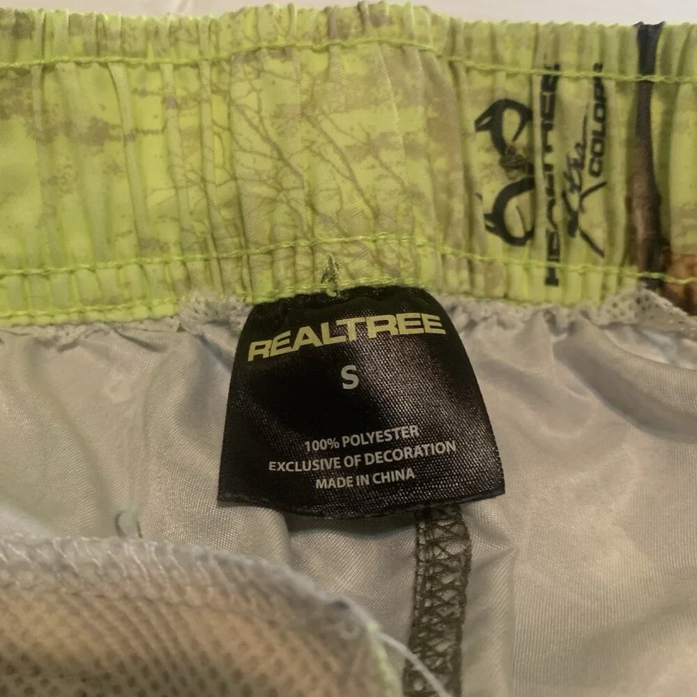 Realtree Men’s Board Shorts Sz 31 Camo Swim‎ Trunks Drawstring Ocean Resort Surf
